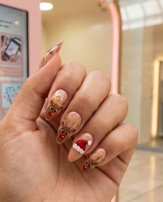 Uñas con renos